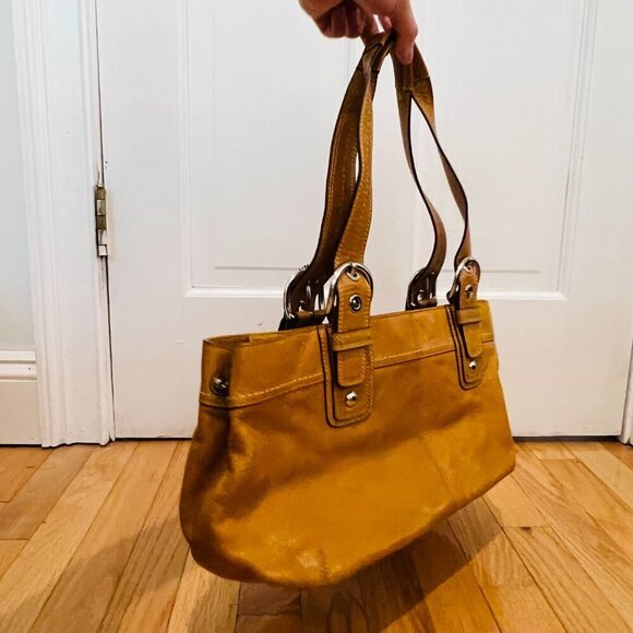 Gorgeous Y2K 2000 Hobo Leather Vintage Coach Shoulder Bag - Picture 4 of 16